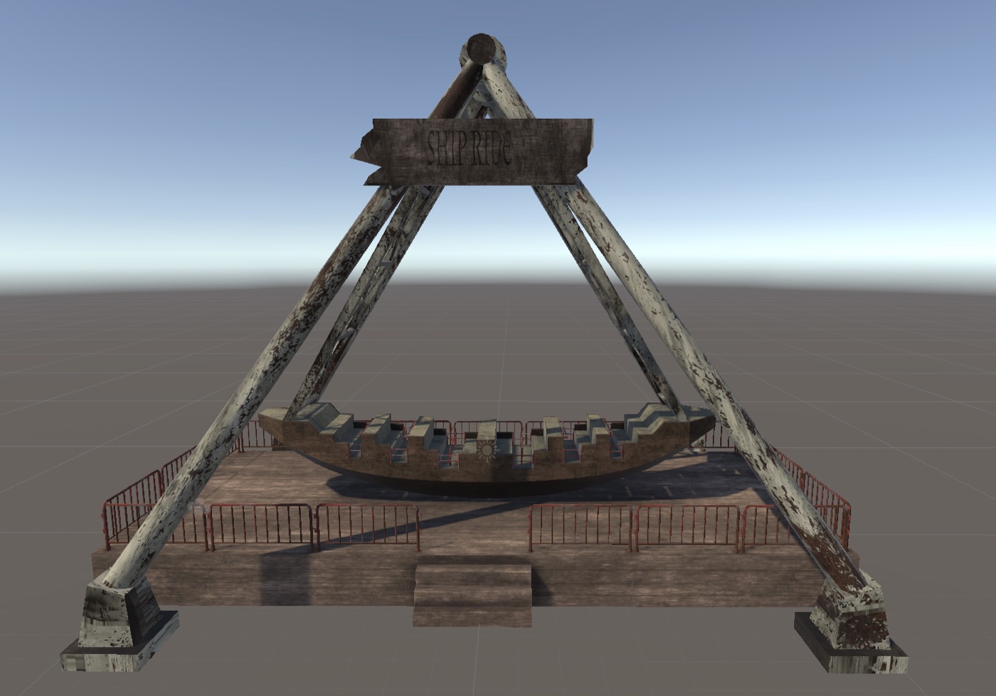 Pirate ship ride environment