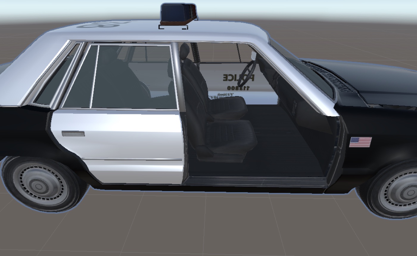 Police car model
